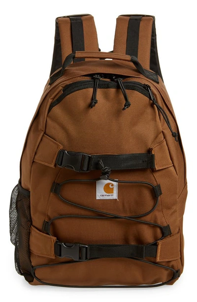 Carhartt Kickflip Canvas Backpack In Deep H Brown