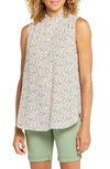 Nydj Print Ruffle Neck Sleeveless Top In Jennngs Park