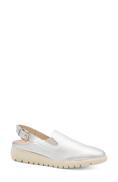 Amalfi By Rangoni Emporio Slingback Platform Wedge In Moon Etoile