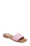Steve Madden Sandra Slide Sandal In Pink Leather