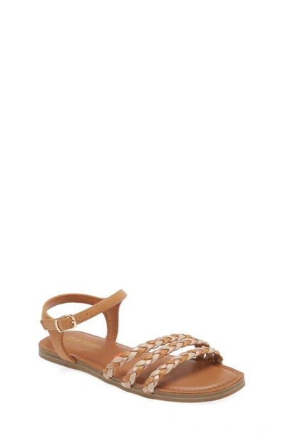 Steve Madden Kids' Jgeorjia Ankle Strap Sandal In Cognac