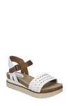 Josef Seibel Clea Braided Sandal In White