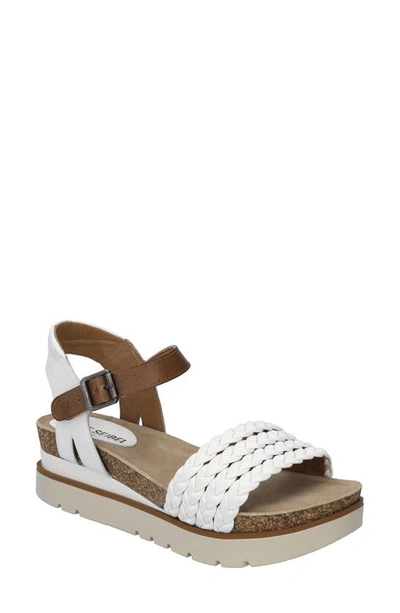 Josef Seibel Clea Braided Sandal In White