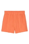 Madewell Lightspun Easy Pull-on Shorts In Orange