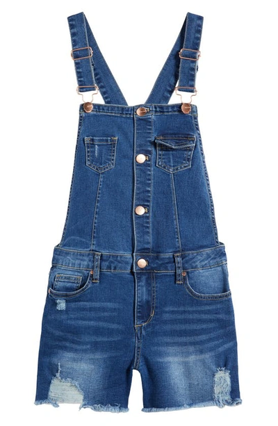 Joe's Kids' Jacky Denim Shortalls In Light Repair