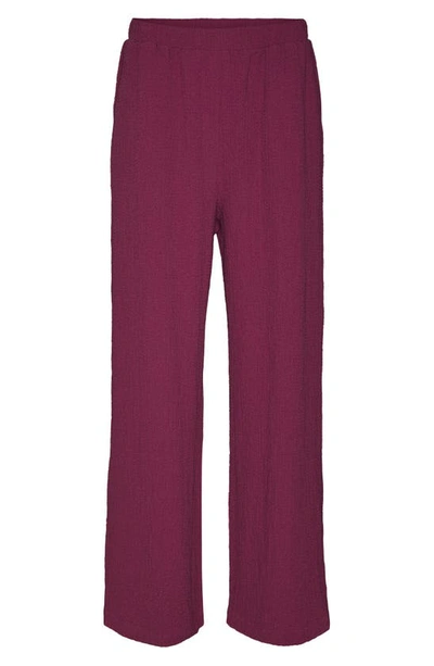 Vero Moda Curve Lei High Waist Straight Leg Pants In Wild Aster