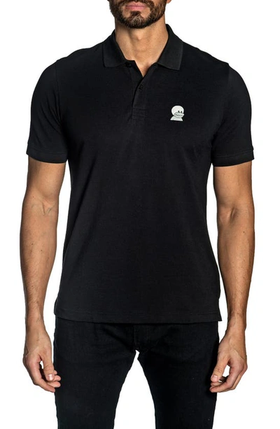 Jared Lang X Nft New World Monks Embroidered Polo In Nocolor