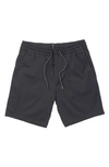 Volcom Men's Frickin Elastic Waist 19" Drawstring Shorts In Charcoal