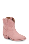 Frye Billy Western Bootie In Dusty Pink