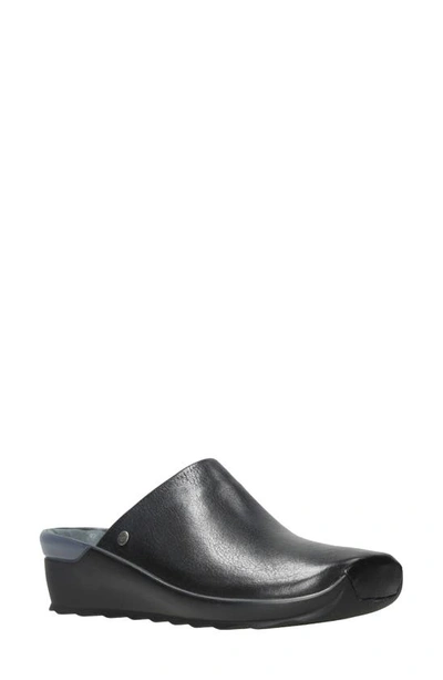 Wolky Go Wedge Clog In Black