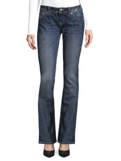 Miss Me Whiskered Bootcut Jeans In Multi