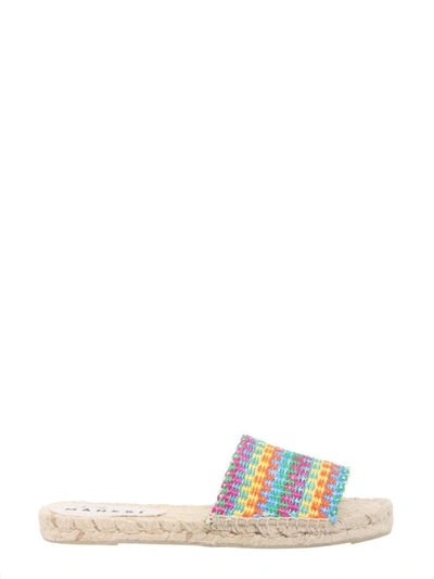Manebi Yucatan Slide Sandals In Multicolour