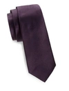 Theory Roadster Luster Silk Tie In Plum