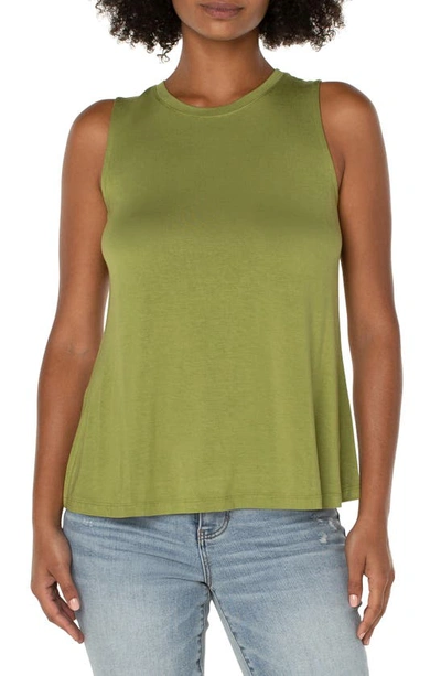 Liverpool Los Angeles Sleeveless Knit Top In Avocado