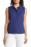 Tommy Bahama Aubrey Refined Sleeveless Polo In Island Navy