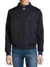 Members Only Heavy Twill Zip-front Jacket In Navy