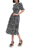 Diane Von Furstenberg Erica Maxi Dress In March Tiger Black