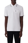 Bugatchi Solid Pima Cotton Zip Polo Shirt In White