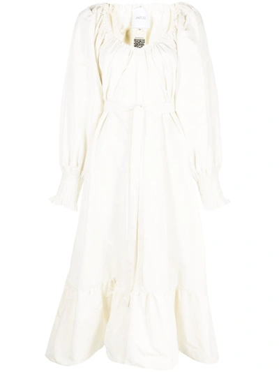 Patou Tiered Maxi Dress In Cream