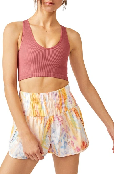 Fp Movement Free Throw Crop Tank In Woodrose