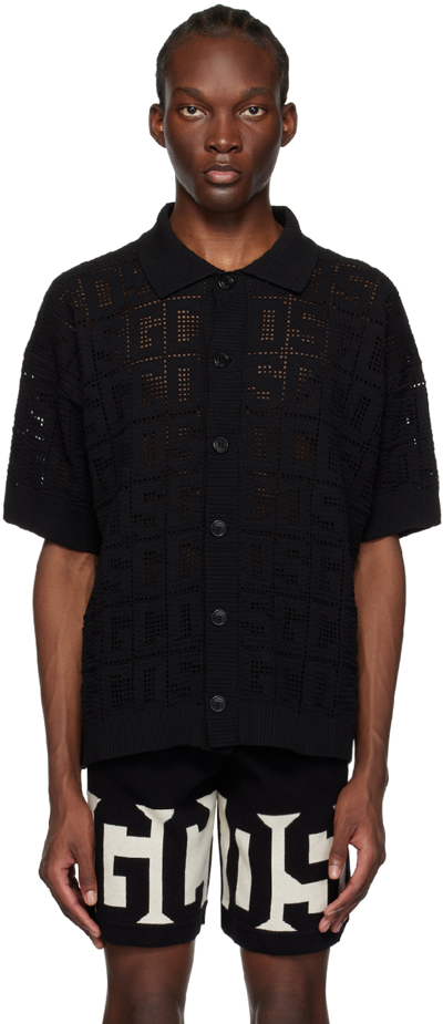 Tシャツ・カットソー GCDS SS23 MONOGRAM MACRAME TOP (SS23W380921_MIX) Gcds Monogram Macrame' Shirt In Black | ModeSens
