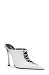 Versace Pin-point Mules, Female, White, 41