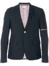 Thom Browne Stripe Detail Blazer In Blue