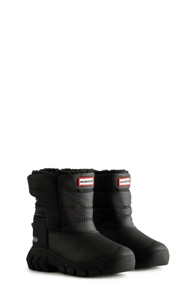 Hunter Kids' Intrepid Snow Boot In Black