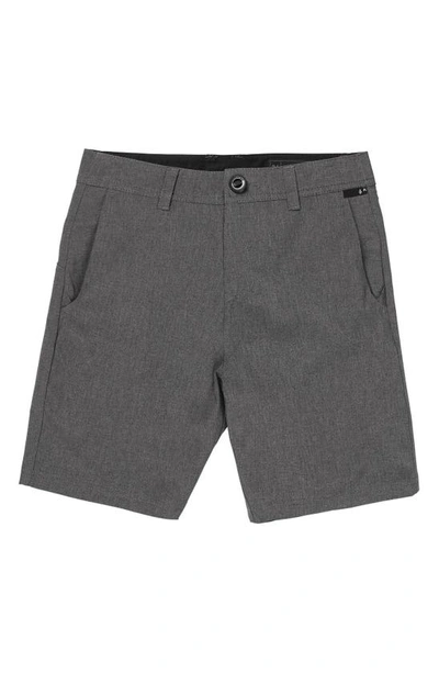 Volcom Big Boys Chino Shorts In Charcoal Heather