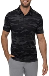 Travismathew Beachside Stealth Camo Polo In Black