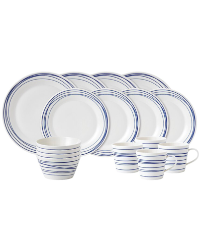 Royal Doulton Pacific Lines 16pc Set In Blue