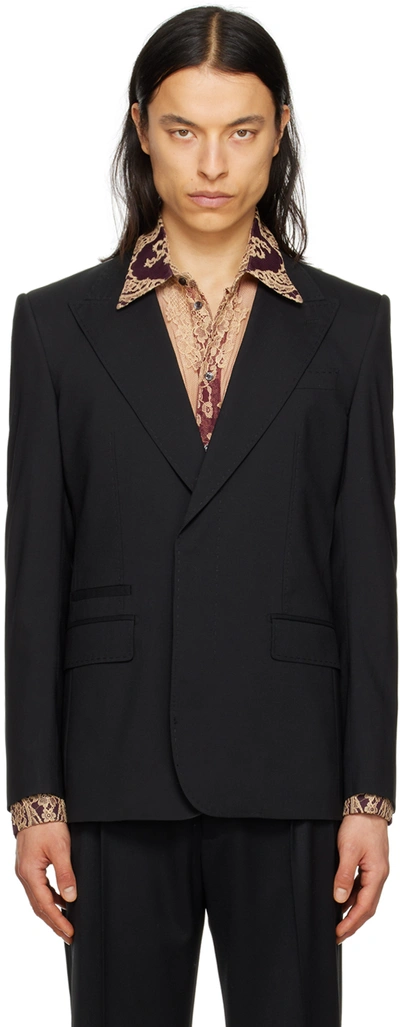 Dolce & Gabbana Sicilia Blazer Jacket In Black