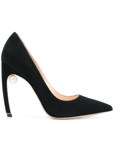 Nicholas Kirkwood Mira Pearl Pumps In Black