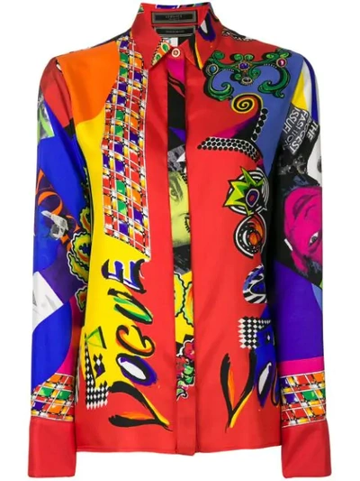 Versace Mixed Print Shirt