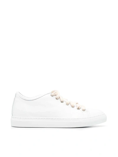 Sofie D'hoore Concealed Heel Nappa Sneakers In White