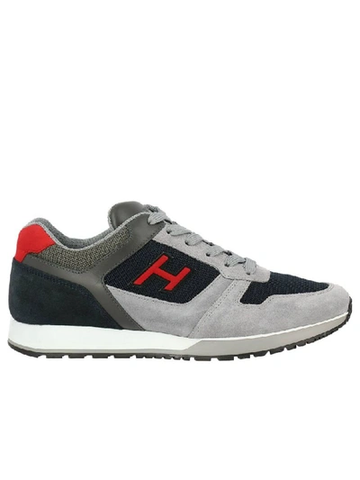 Hogan Low-cut Sneakers In Grigio/blu