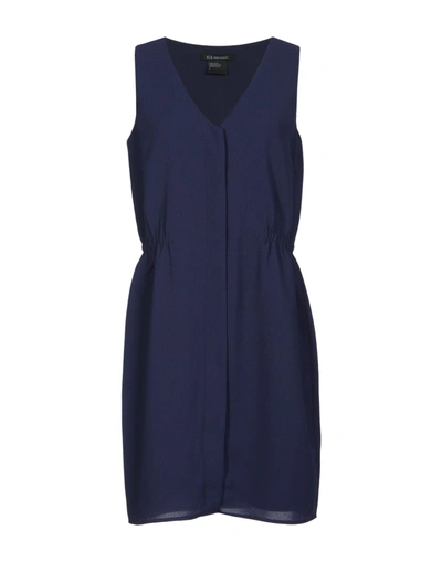 Armani Exchange Short Dress In Dark Blue