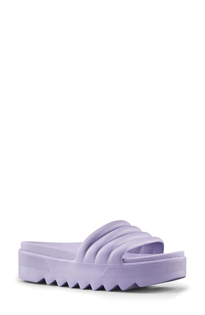 Cougar Pool Party Platform Slide Sandal In Lavender