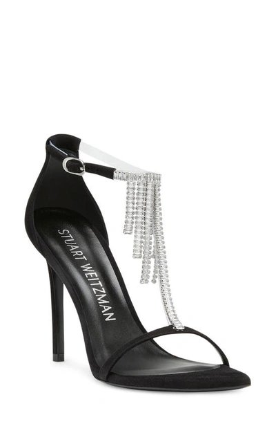 Stuart Weitzman Nudistcurve Superglam Sandal In Black