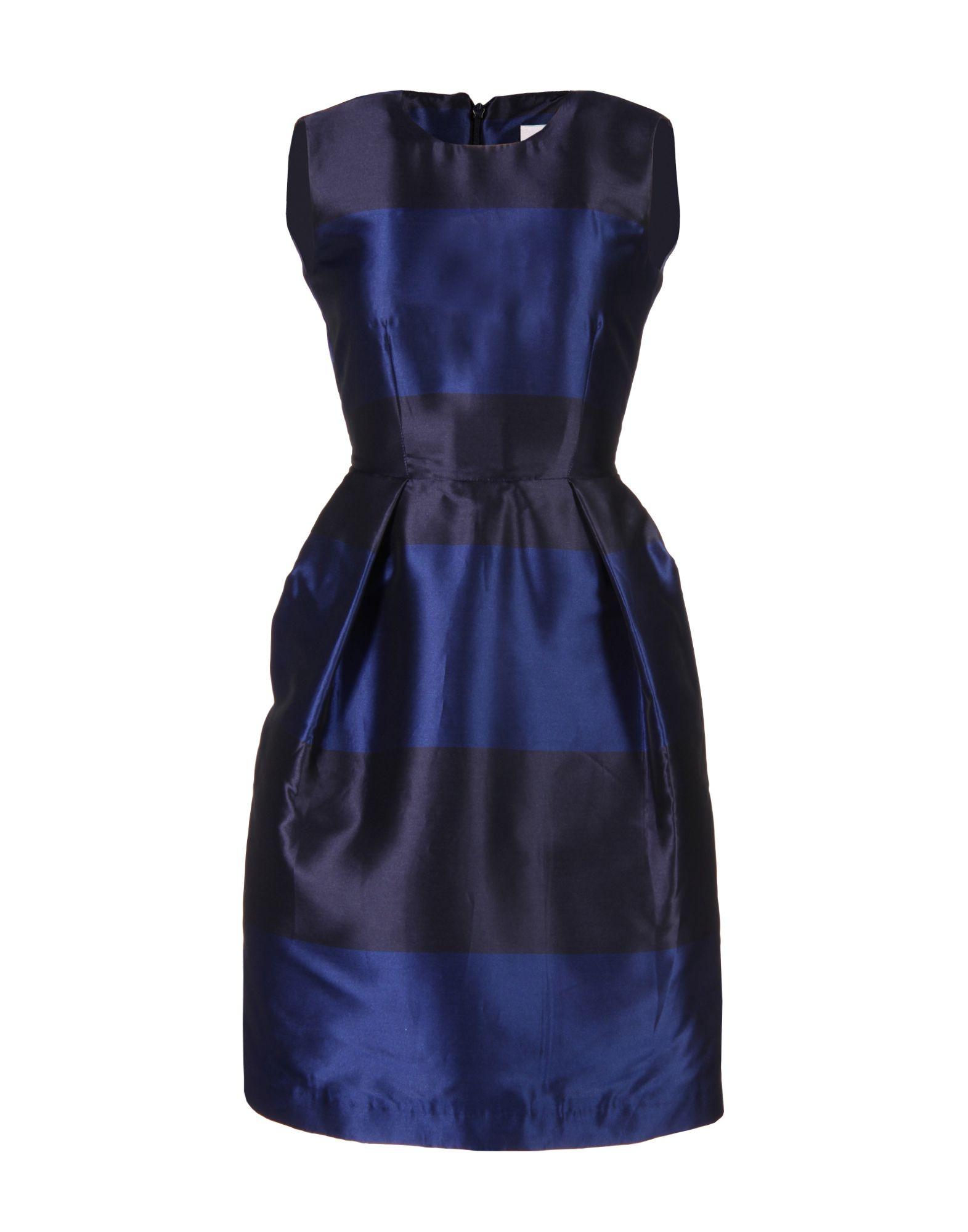 Iris & Ink Short Dress In Dark Blue | ModeSens