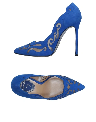 René Caovilla Pump In Bright Blue