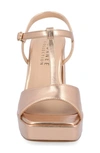 Journee Collection Parson Platform Sandal In Champagne