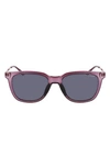 Cole Haan 53mm Polarized Square Sunglasses In Plum Crystal
