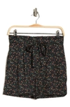 Dr2 By Daniel Rainn Tie Waist Shorts In Black