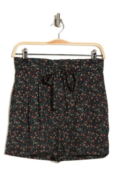 Dr2 By Daniel Rainn Tie Waist Shorts In Black