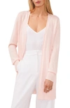 Halogen Side Slit Cardigan In Pink Dogwood