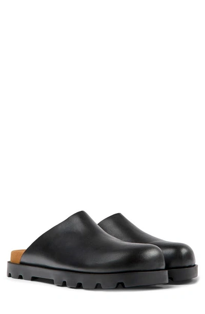 Camper Brutus Clog In Black Leather
