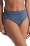 Hanky Panky Daily Lace High Waist Briefs In Nightshade (blue)