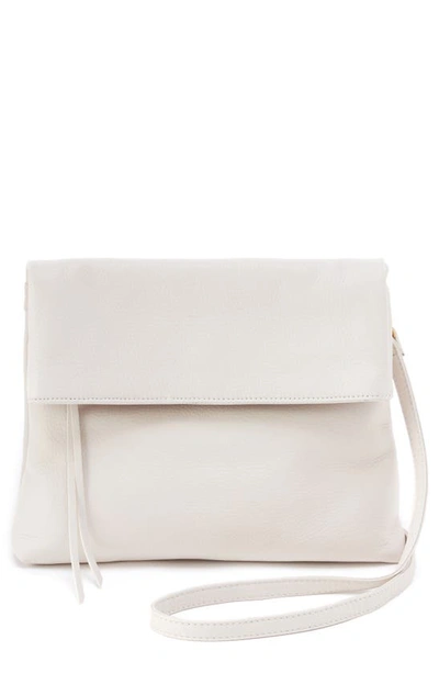 Hobo Draft Leather Crossbody Bag In White