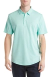 Travismathew A Class Cotton Blend Polo In Ocean Wave